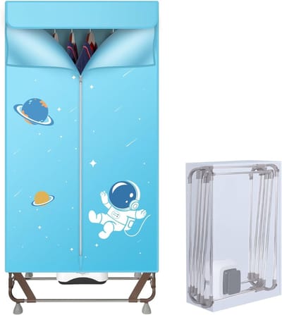 RVV® Elektrisch Droogrek - Droogrek - Droogrek Elektrisch - 170cm Hoog - 1500W - Blauw- 80 cmx 47cm x 170 cm