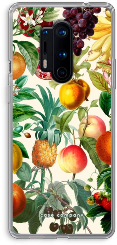 Case Company® - Hoesje geschikt voor OnePlus 8 Pro hoesje - Classic Flora - Soft Cover Telefoonhoesje - Bescherming aan alle Kanten en Schermrand