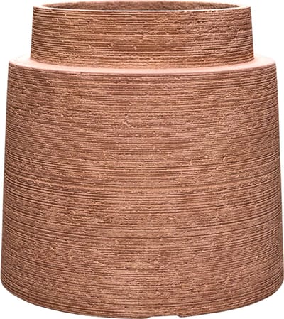 Baq - Plantenbak - Colorado - Ø 50 cm x H 48 cm - Terra Dark- Opening 34 cm