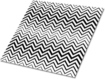 Tulup PVC Tegels - Abstract Patroon Vinyl Tegels - 30 cm x 30 cm - Zwart en wit Vinyl Vloer Tegels - 9 stuks - Vinyl Wandtegels - Geometrisch Plaktegels - Zelfklevende Vinyl Tegels - Plaktegels keuken en Badkamer