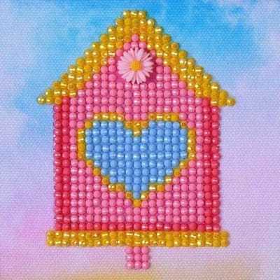 DIAMOND DOTZ Home Sweet Home - Diamond Painting - 560 Dotz - 10x10 cm
