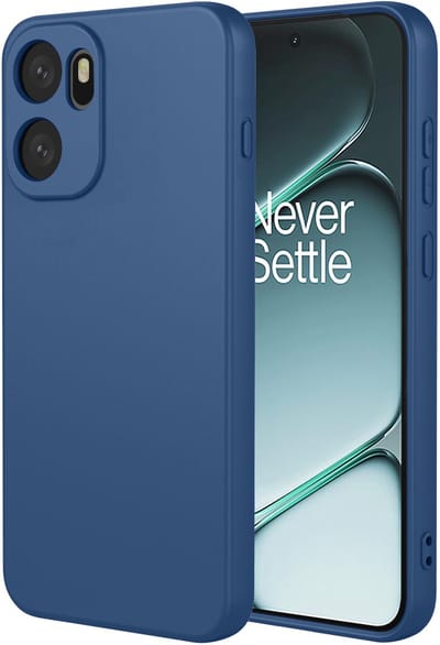 MobyDefend Hoesje - Geschikt voor OnePlus 15R - Matte Siliconen Backcover - Blauw