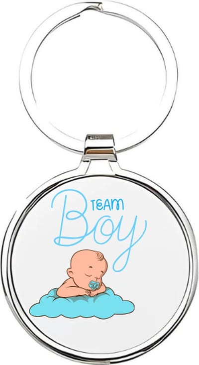 Akyol - its a boy Sleutelhanger - Baby - jongens - jongetje geboorte cadeau - geboorte jongen cadeau - it's a boy kraam cadeau - cadeau pakket - babyshower - baby sleutelhanger - cadeau - kado - geschenk - gift - 4 x 7,5 CM
