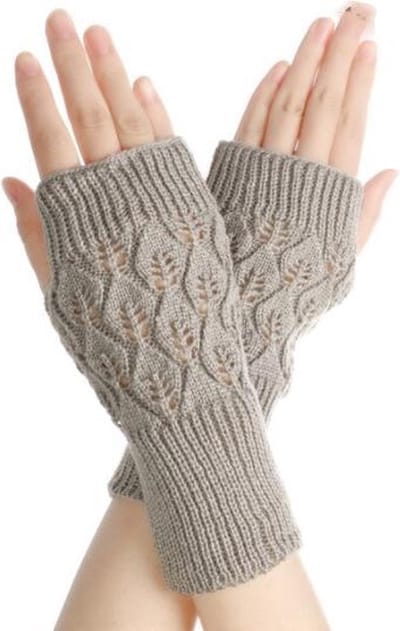 Jumada's - Lange polswarmers - Grijs - Vingerloze handschoenen