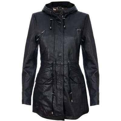 Dames halflange parka-jas met capuchon-Oakengates
