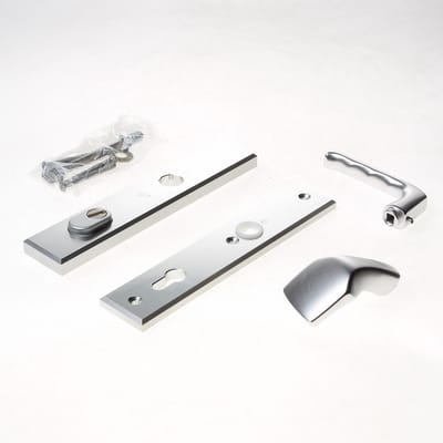 Veiligheidsgarnituur - Aluminium - Aluminium - Hoppe - Hoppe London met kerntrekbeveiliging SKG*** - PC92 dd 50-60mm