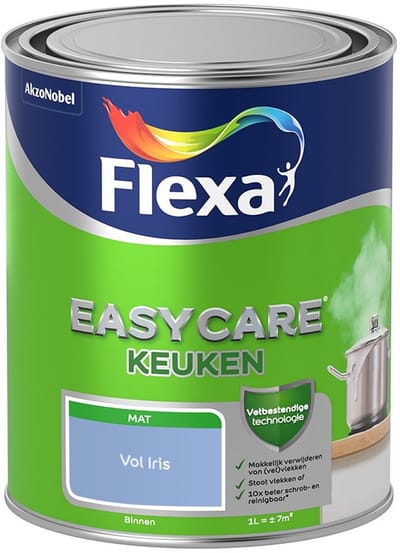 Flexa - Easycare Keuken - Vol Iris - Mengverf - 1 L