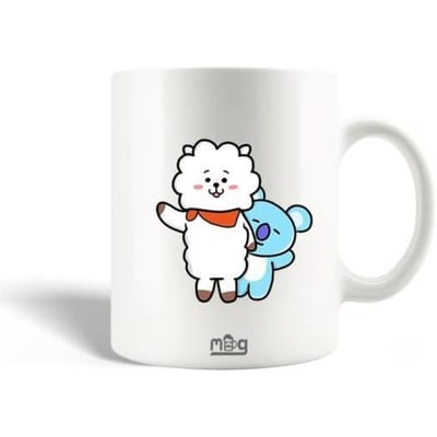 Mug en Céramique BTS Bangtan Garçons BT21 RJ de Jin et Koya de Rm