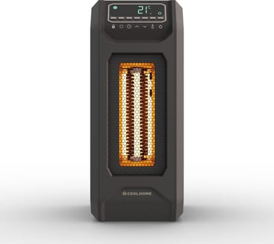CoolHome IH22 Infrarood Kachel - Elektrische kachel met afstandsbediening - Heater 1500W - tot 20m2 -Zwart