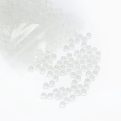 stonylab Ronde Glasparels, Solide Glasbollen voor Verhitting en Koken Voorkomen, Duidelijke Glas Kookstenen, 4 mm Diameter, 1000 Parels per Zak