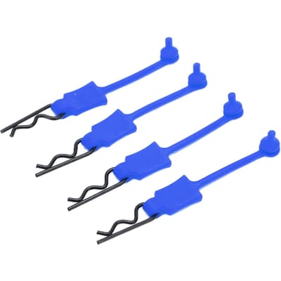 Lot de 4 clips universels pour coque de voiture RC 110, loquet de remplacement pour coque de voiture bleu foncé