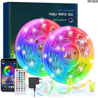 RFWR® Flexibele 15 m LED strip - RGB lichtstrip met afstandsbediening en muziek synchronisatie voor sfeervolle decoratie