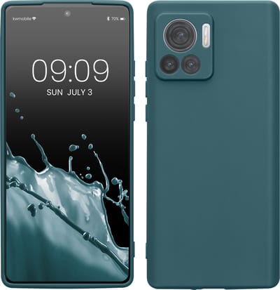 kwmobile telefoonhoesje geschikt voor Motorola Edge 30 Ultra - Hoesje voor smartphone - Precisie camera uitsnede - In petrol