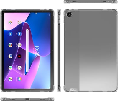 Cadorabo Hoesje geschikt voor Lenovo Tab M10 Plus 3er in VOLLEDIG TRANSPARANT - Beschermhoes gemaakt van flexibel TPU Silicone Case Cover