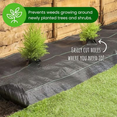 STAR&STER Onkruidbestrijdingsmembraan 1,4 x 5 m – Bodembedekker voor Tuin & Terras