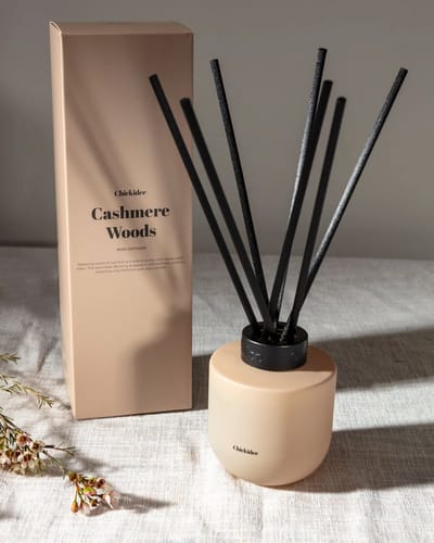 Chickidee - Cashmere Woods Core Geurstokjes (200ml) - Luxueuze en omhullende geur