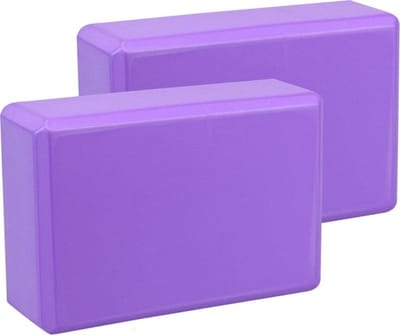 Verhoog Uw Yoga Ervaring Met Deze Paarse Dubbele Set Schuimblokken