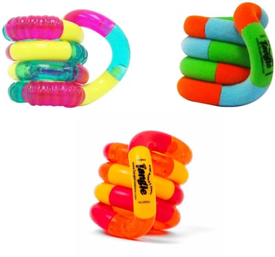 Tangle Junior - Thema Rainbow - 3-Pack - Fidget Voordeelpakket
