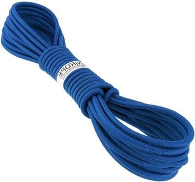 Rubberen touw - Span touw expander - Dekzeilen bevestigen - Monodraad rubberen kern - 8 mm 50 m - Blauw