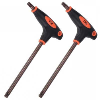 Dailygoods- Torx Sleutel T50 - Anti Sabotage - Moersleutel - T-handvat - Dual End - S2 Staal - Set van 2