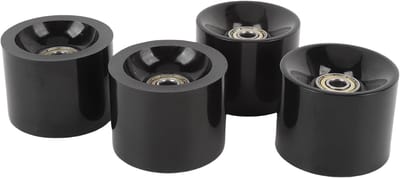 Skateboard Wielen - Polyurethaan Wielen - Stads Cruisen - Hoge Elasticiteit - 60x45 Mm - Zwart
