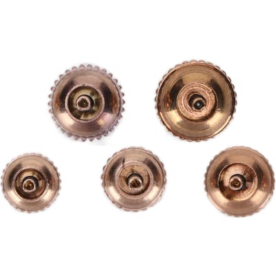 Horlogekroon Onderdelen Handige Volledig Stalen Assortiment Horlogekroon Accessoire voor Horlogereparatie brown