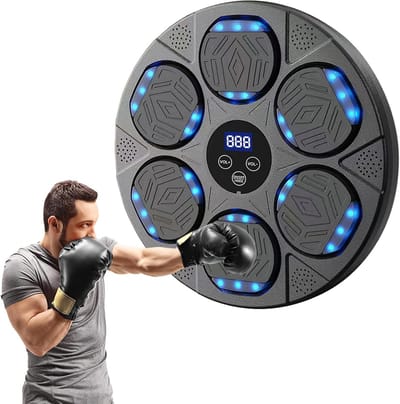 Music Boxing Machine - elektronische muziekboksmachine met bokshandschoenen, 9 snelheidsmodi, muziek boksmachine, bluetooth