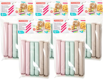 Plasticforte 30x afsluitclips / vershoudclips - 10 cm - keuken/voedsel zakjes afsluiten - Vershoudklemmen - vershoudknijpers