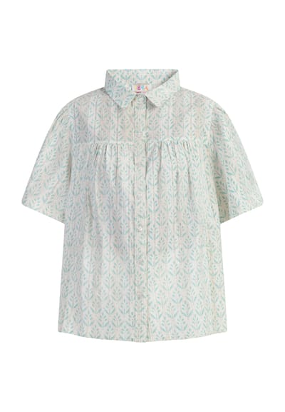 IZIA blouse met korte mouwen Dames turkoois