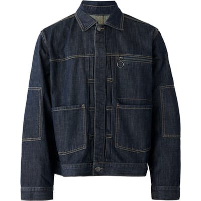 The Ragged Priest Heren Control Relaxed Fit Denim Jas (Blauw)