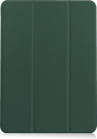 Hoesje - Geschikt voor Apple iPad Air 6 (2024) - 11 inch - 6e Generatie - M2 - Dun & Stevig - Trifold Bookcase - Hard Cover Case - Met Uitsparing Geschikt voor Apple Pencil - Hardcover Book - Tablet Hoes - Donkergroen