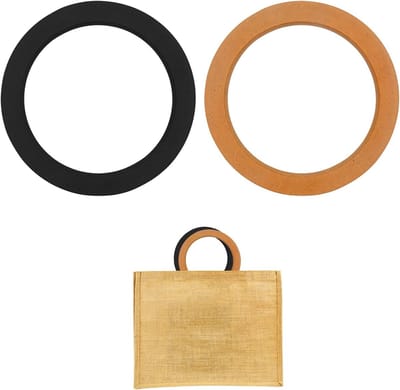 2 Stuks Houten Tas Handgrepen Vervanging voor Handtassen, DIY Tas Maken Benodigdheden, Creatieve Tas Accessoires