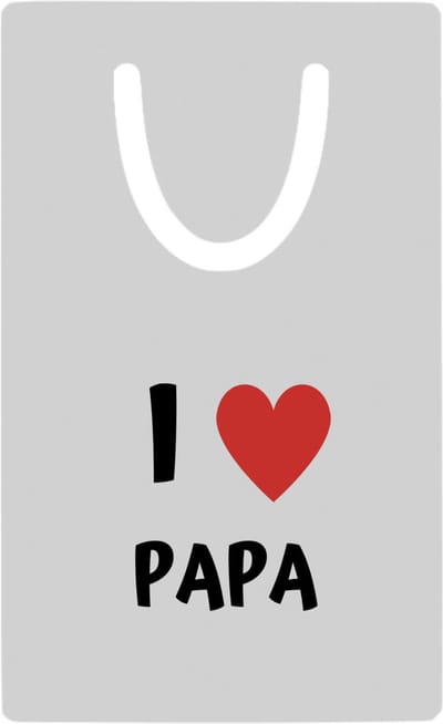 Hacebo® - I love papa metalen boekenlegger - Vader - de liefste papa - vader cadeautjes - vaderdag - verjaardag - geschenk - kado Bladwijzer boekenleggers - 7.6 cm x 5cm
