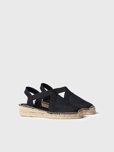 Vegan platte espadrilles voor dames met elastiek | VERONA