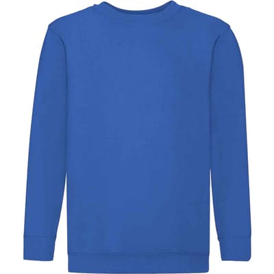 Fruit of the Loom Kids / Kinderen Klassieke Drop Schouder Sweatshirt (Koningsblauw)