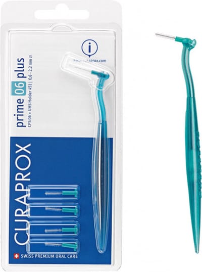 Curaprox Prime Plus 06 met houder - Turquoise