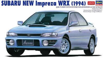 Hasegawa Modelbouwpakket Auto - 20675 Subaru New Impreza WRX 1994 - Japanse Auto Plastic - 1:24 - Modelbouw