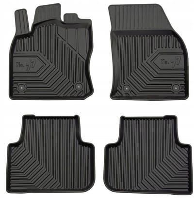 Frogum No.77 Automatenset - Geschikt voor VW Tiguan II (vanaf 2015) - 4-delig - Perfecte Pasvorm - TPE Rubber - Hoge Rand 4cm - Geurloos - Zwart