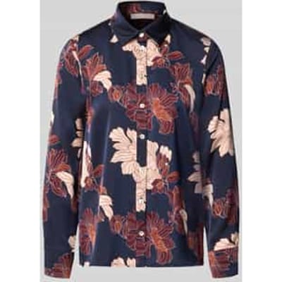 Regular fit overhemdblouse van satijn