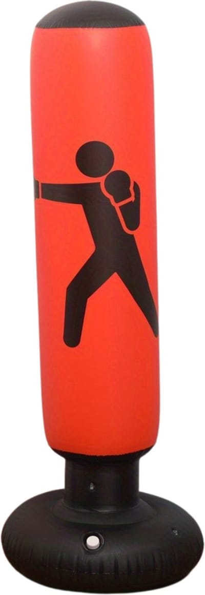 Bovista Bokszak Staand - Stootzak - Kickboks Zak Volwassenen - Punching Bag - Boxzak - Bokspaal - Sport - Rood