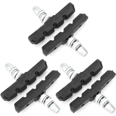 3 Paar Rubberen VBrake Blokjes Schoentjes Stil voor Mountainbike Vouwfiets Motocross
