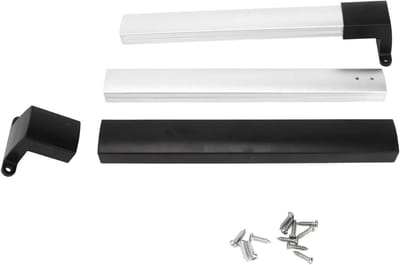 RV Deur Dwarsbalk - Handgreep Camper Deur - Veilige Grip - Verstelbare Lengte - 21.6-28.5 Inch - Zwart Zilver
