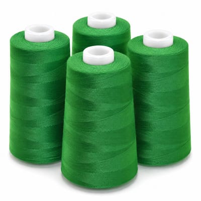 Polyester Overlockgaren – 4 Cones × 2700 m – Totaal 10.800 m – Groen 161