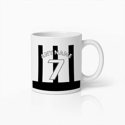 Newcastle United Gepersonaliseerde Mok – Voetbalshirt Koffiebeker met Naam & Nummer