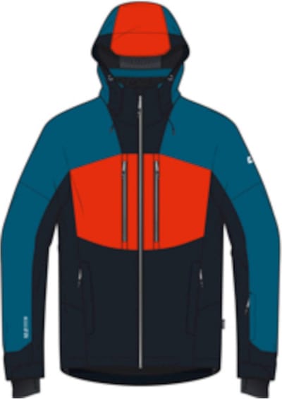 Killtec heren - Ski Jas 43450 petrol / oranje / navy Killtec maat M