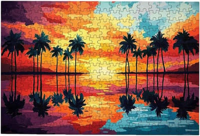 Legpuzzels Volwassenen - Landschap Puzzel - Ontspannend Spel - Geletterde Achterkant - 5000 Stukjes - Meerkleurig