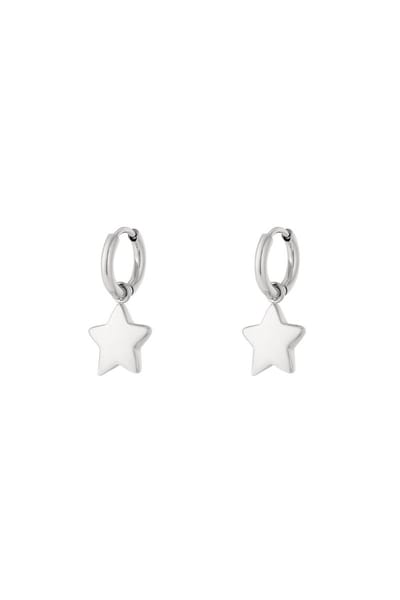 Tiny Star oorbellen Zilver