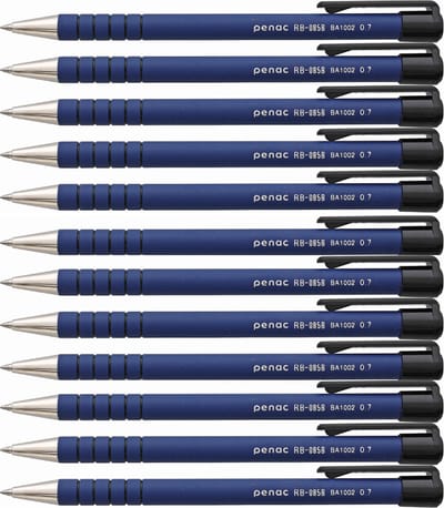 Penac Balpen - RB-085 - 12-pack - Blauw - 0.7mm - Blauwe inkt