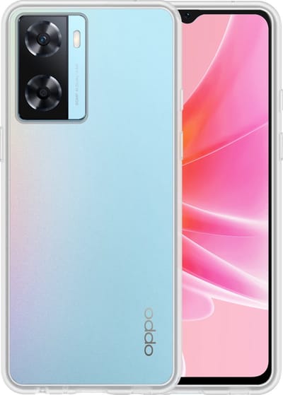 Hoesje - Geschikt voor OPPO A57s - Sterk & Shockproof - Hoes Cover - Siliconen Case - Telefoonhoesjes - Transparant
