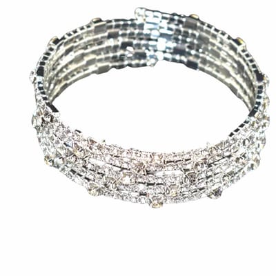 Armband-Wikkel-Strass-5 rijen - Charme Bijoux